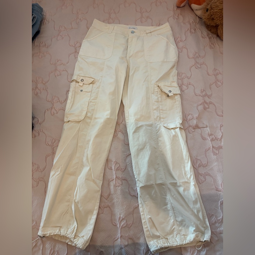 Beige Cargo Pants